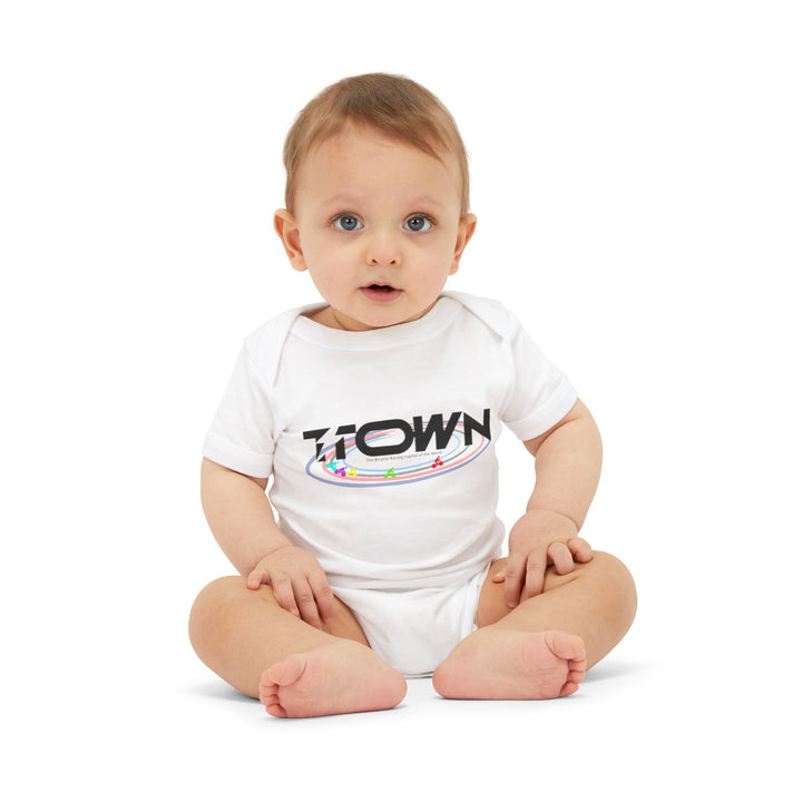 T-Town Graphic Infant One Piece - Cute Baby Bodysuit for Newborns