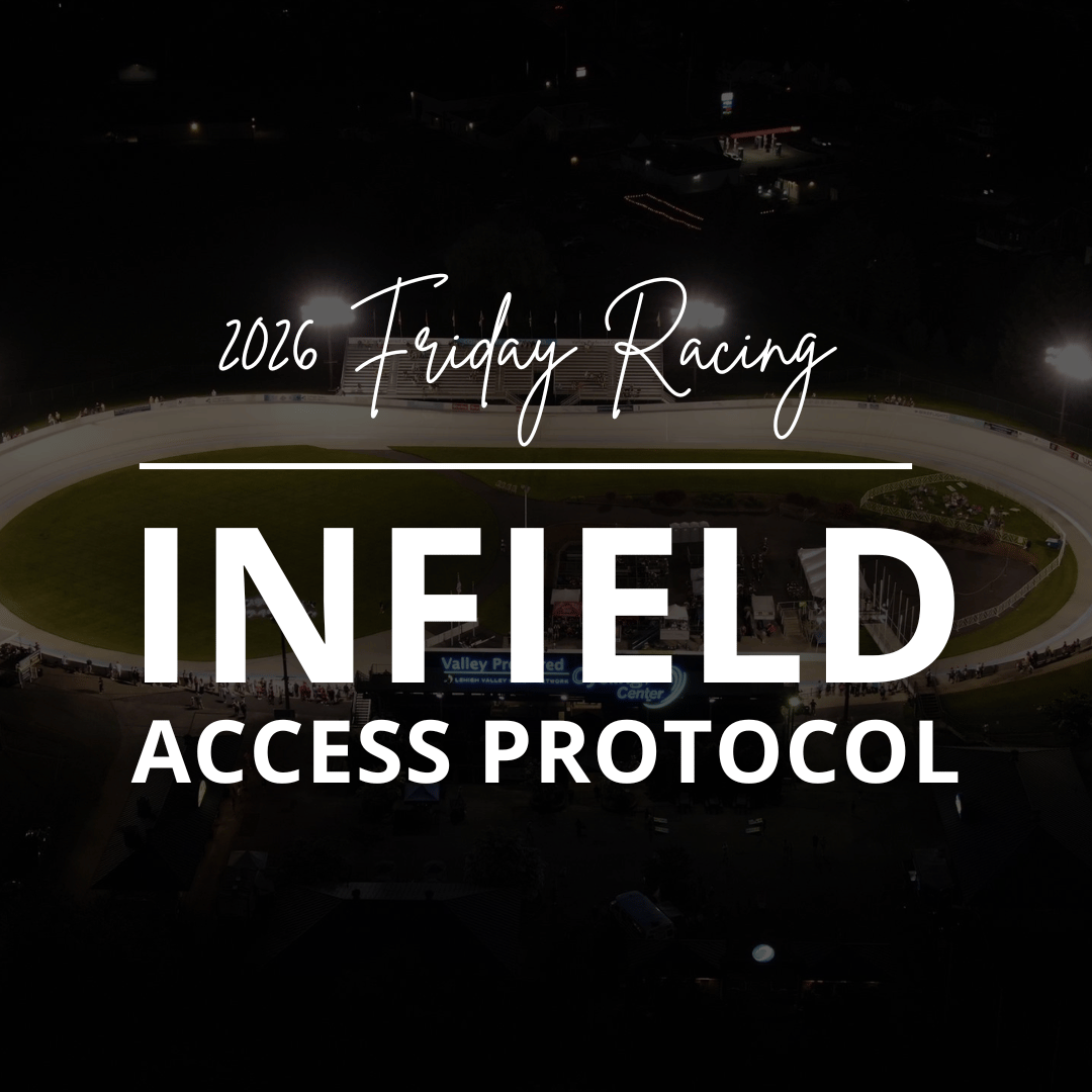 Valley Preferred Cycling Center Friday Night Infield Access Protocol