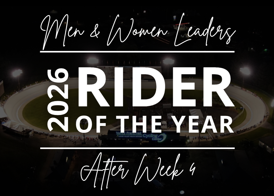 2026 Rider of the Year Points Standings After Four Events