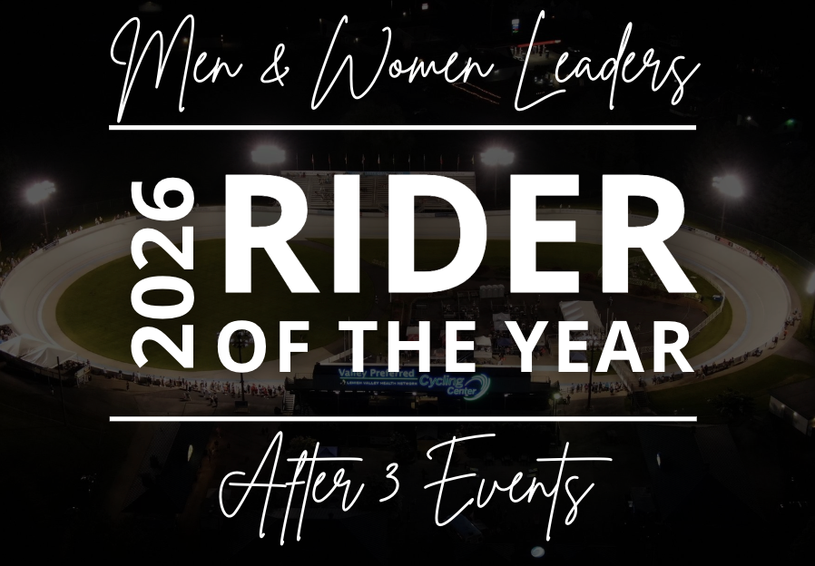 2026 Rider of the Year Points Standings After Four Events