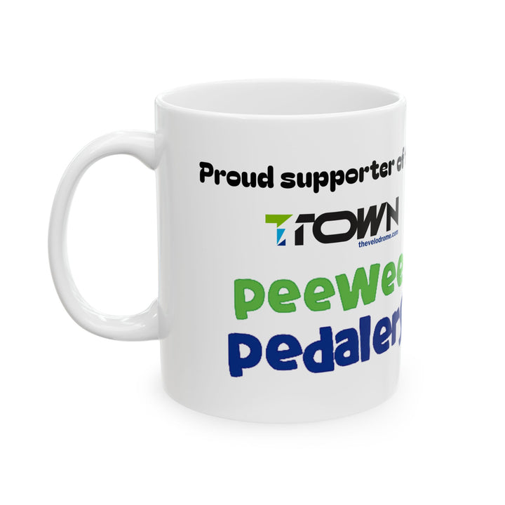 The "Proud Supporter of T-town Peewee Pedalers" mug!